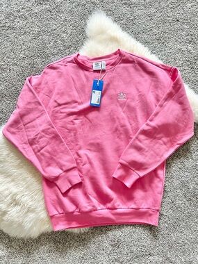 💕Girls XL Adidas Pink Crewneck Sweatshirt NWT 💕
